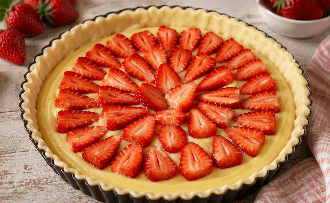 Crostata alla Crema e Fragole: la Ricetta Fresca e Golosa Perfetta per la Primavera