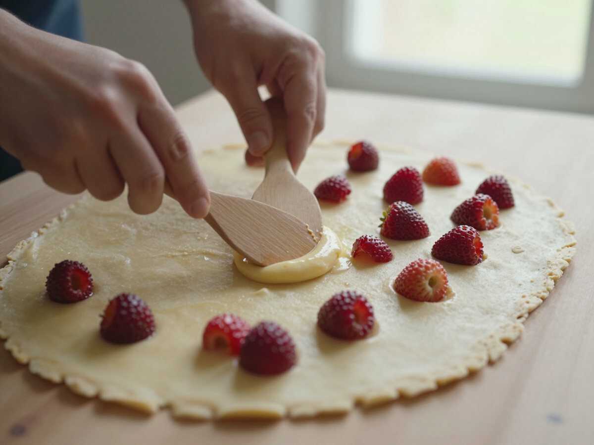4. Farcire la crostata — Crostata alla Crema e Fragole: la Ricetta Fresca e Golosa Perfetta per la Primavera