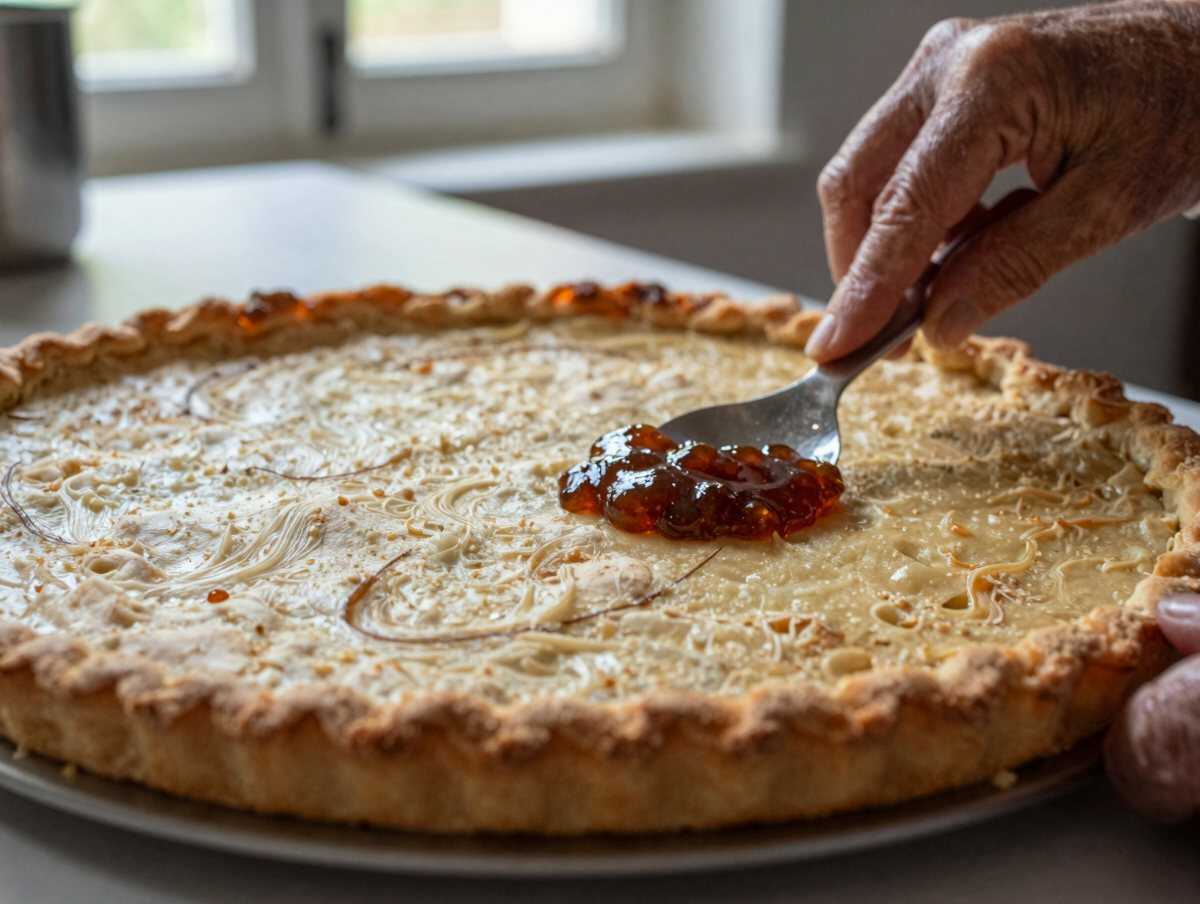 Aggiungere la marmellata — Crostata alla Marmellata: la Ricetta della Nonna Friabile e Golosa Perfetta per Ogni Occasione