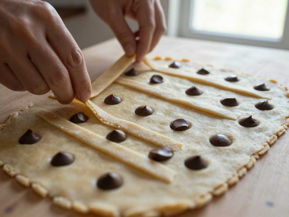 4. Decorare — Crostata di Ricotta e Gocce di Cioccolato: la Ricetta Friabile e Golosa Perfetta per Ogni Occasione