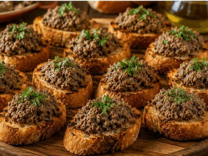 Crostini di Fegatini alla Senese Toscana