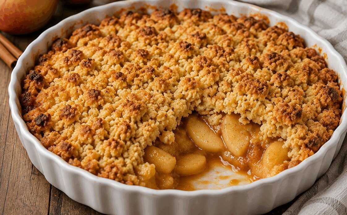 Crumble di Mele e Cannella: la Ricetta Croccante e Profumata Perfetta per Ogni Occasione