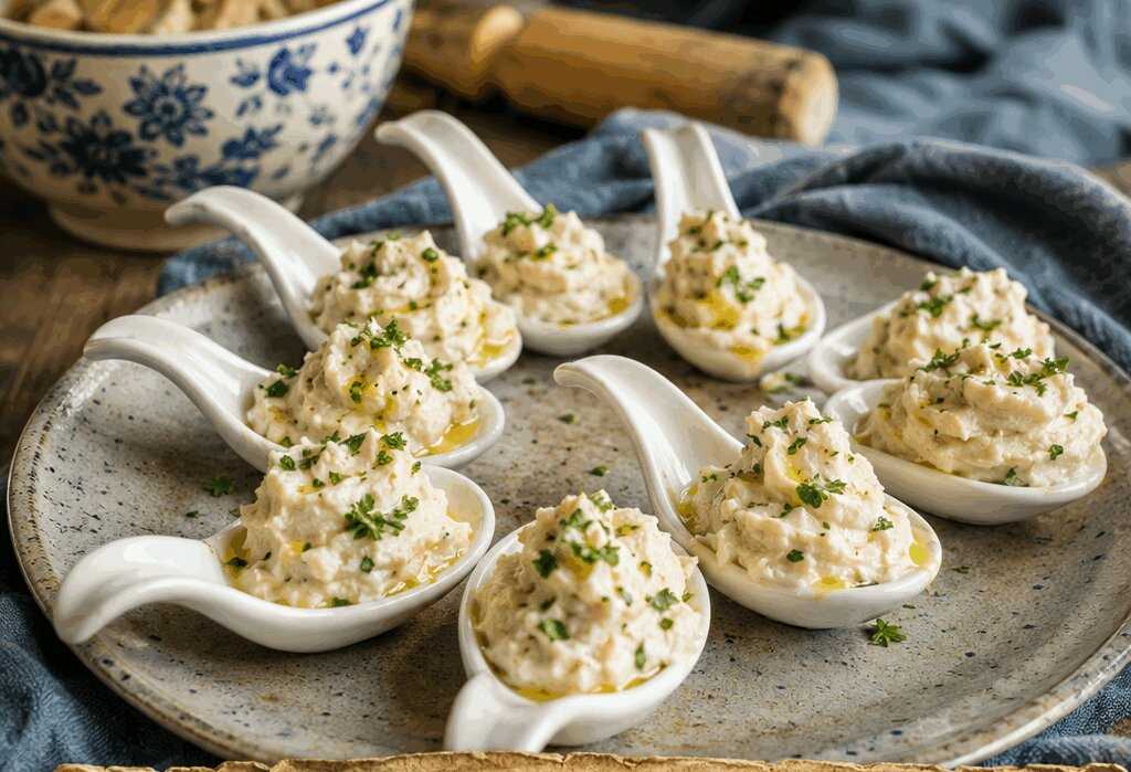 Cucchiaini da buffet con baccalà mantecato: il successo del buffet è assicurato