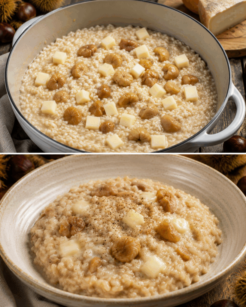 Risotto alle Castagne e Toma di Lanzo – Piemonte