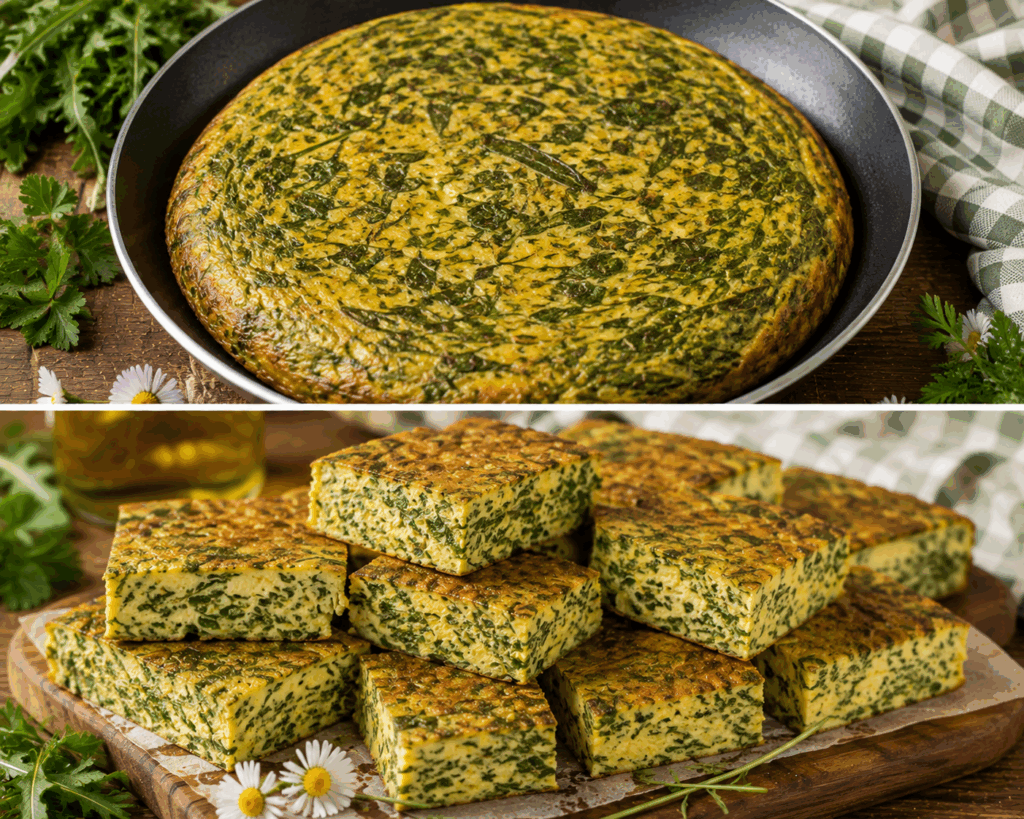 Frittata Fredda alle Erbe di Campo alla Marchigiana – Marche
