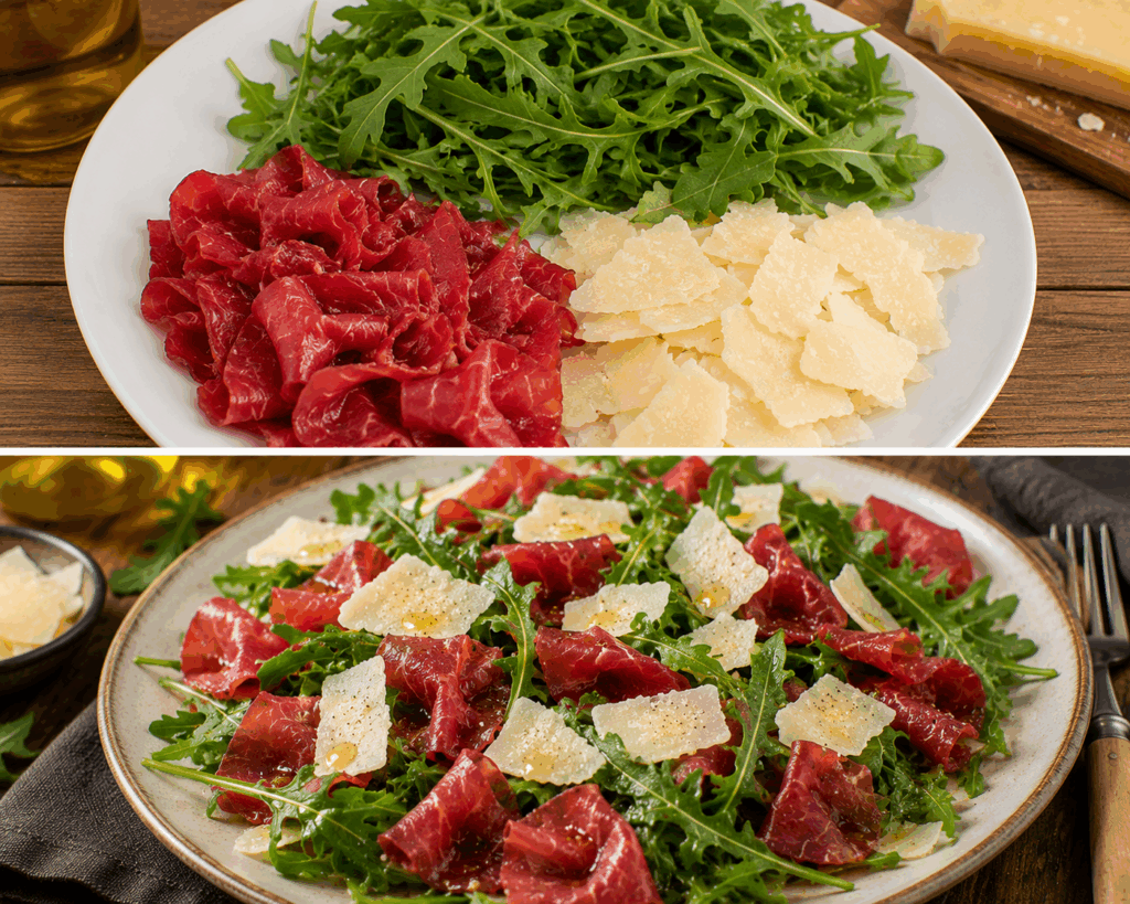 Carne Salada con Rucola e Scaglie di Trentingrana – Trentino-Alto Adige