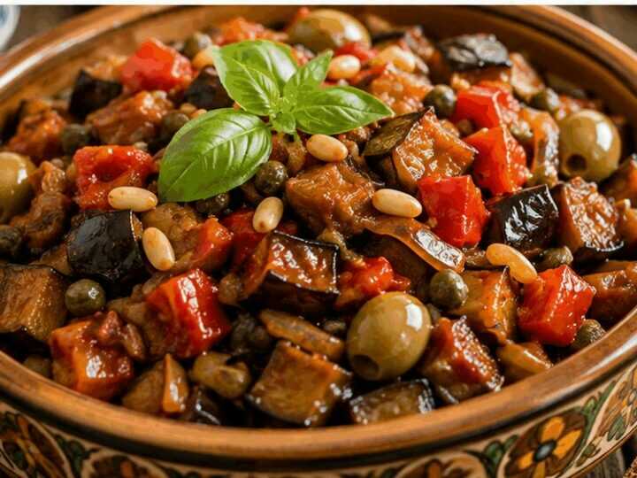 🍆 Caponata di Melanzane alla Palermitana – Sicilia