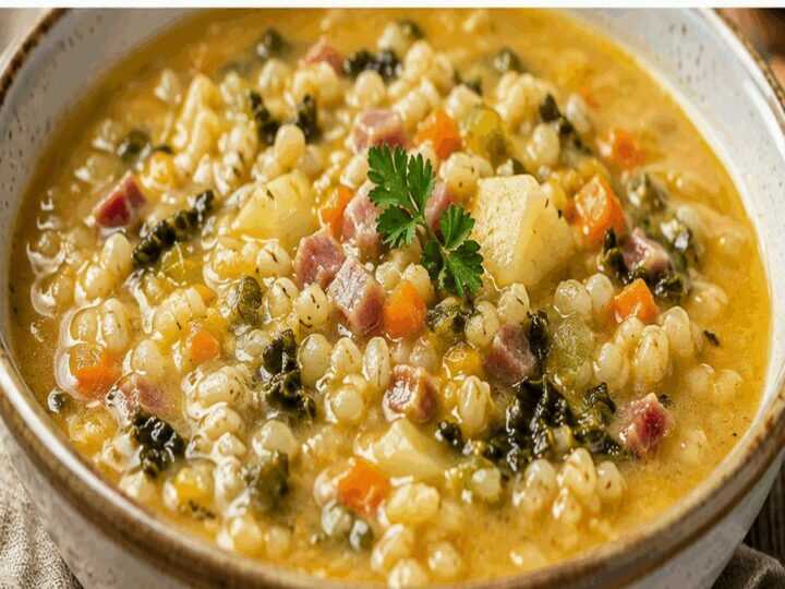 🍲 Minestra di Orzo alla Friulana – Friuli Venezia Giulia