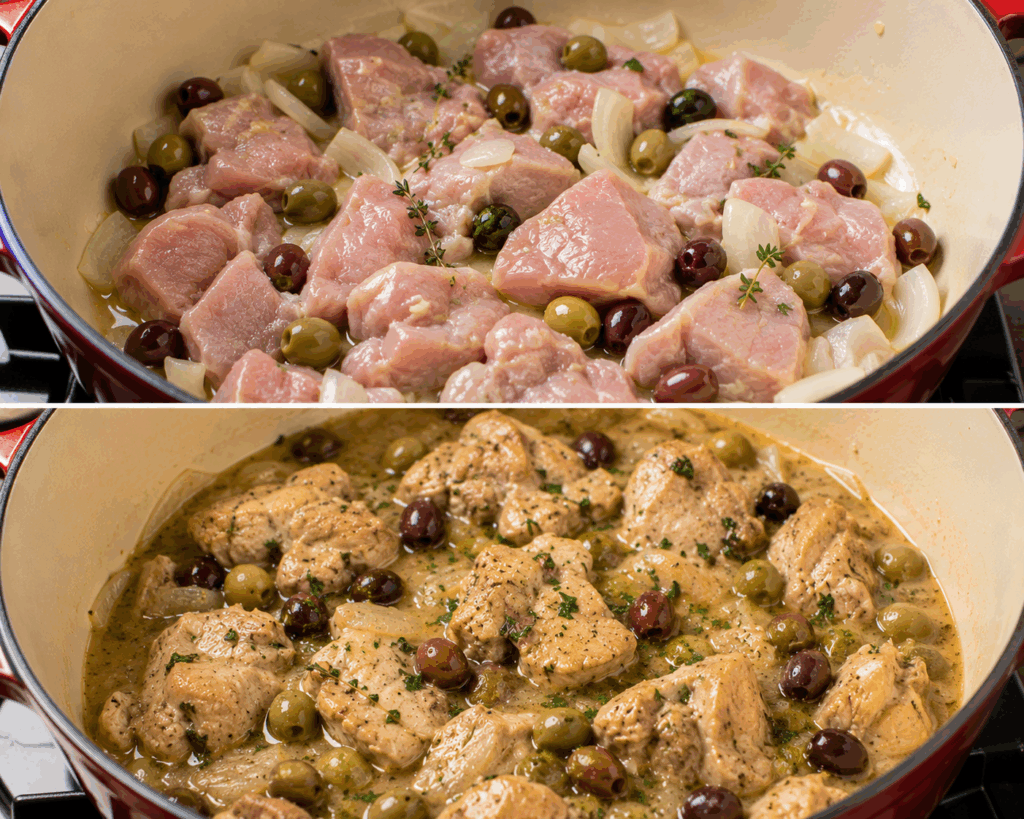 Tacchino in Umido alla Marchigiana con Olive e Vino Bianco – Marche
