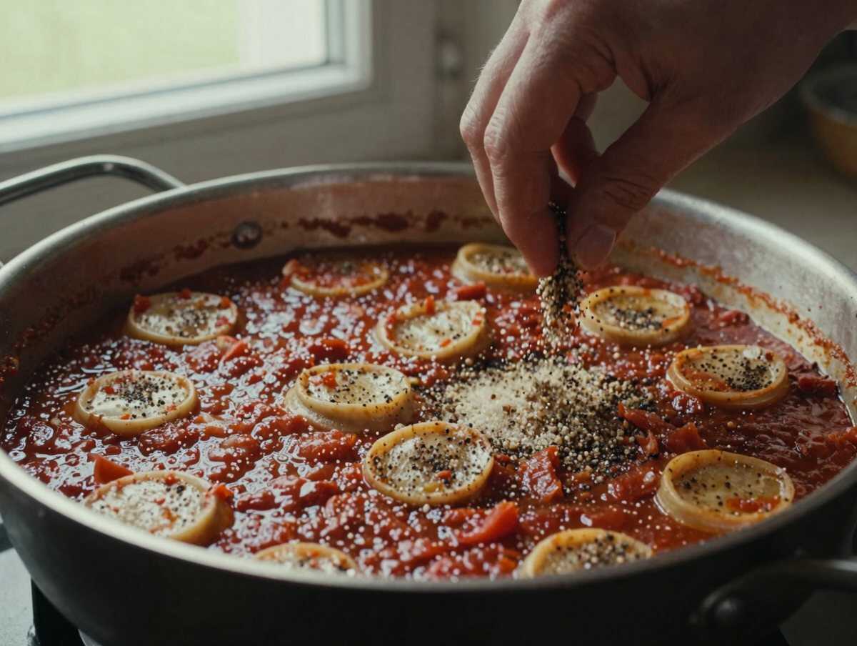 3. Cuocere il sugo — Fagiolini al Pomodoro: la Ricetta Leggera e Gustosa della Tradizione Italiana