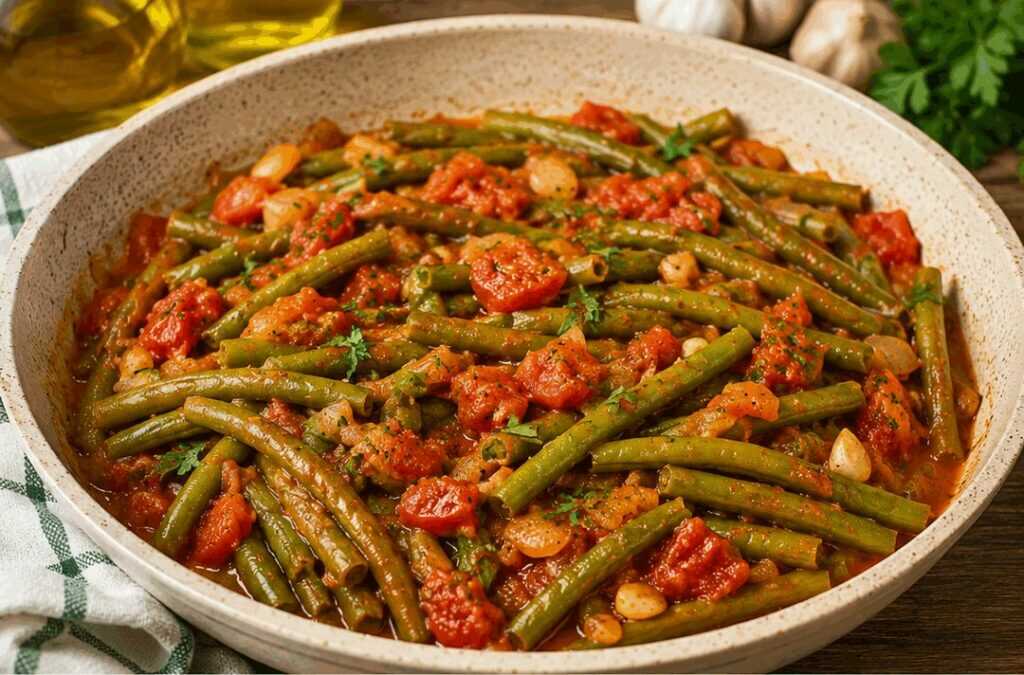 Fagiolini alla pugliese con pomodoro (Puglia)
