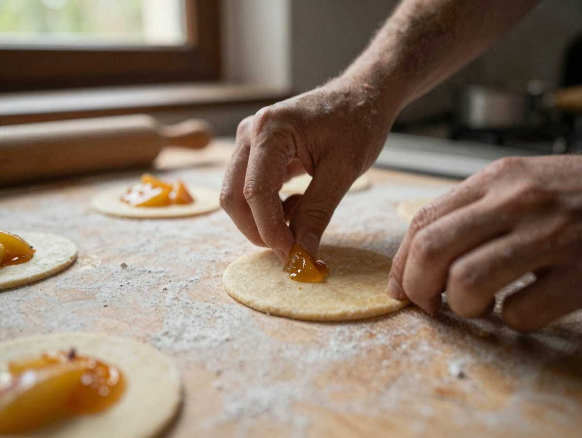 3. Formate i fagottini — Fagottini di ricotta ripieni di mele caramellate