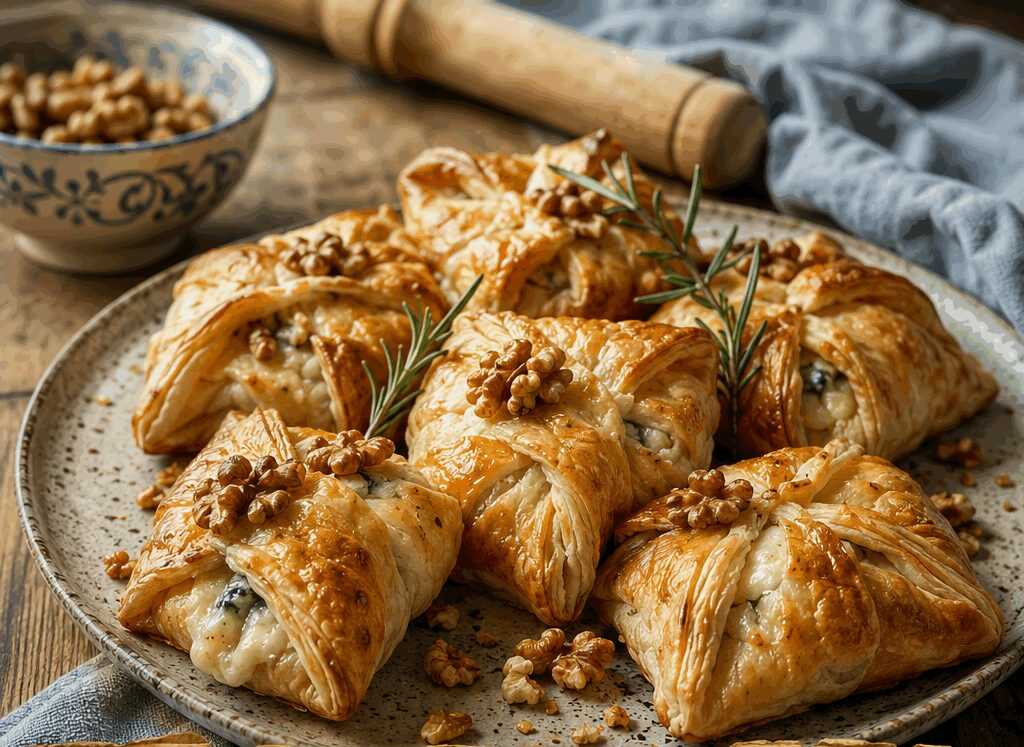 Fagottini di sfoglia con gorgonzola e noci, la ricetta della nonna che non trovi sui libri