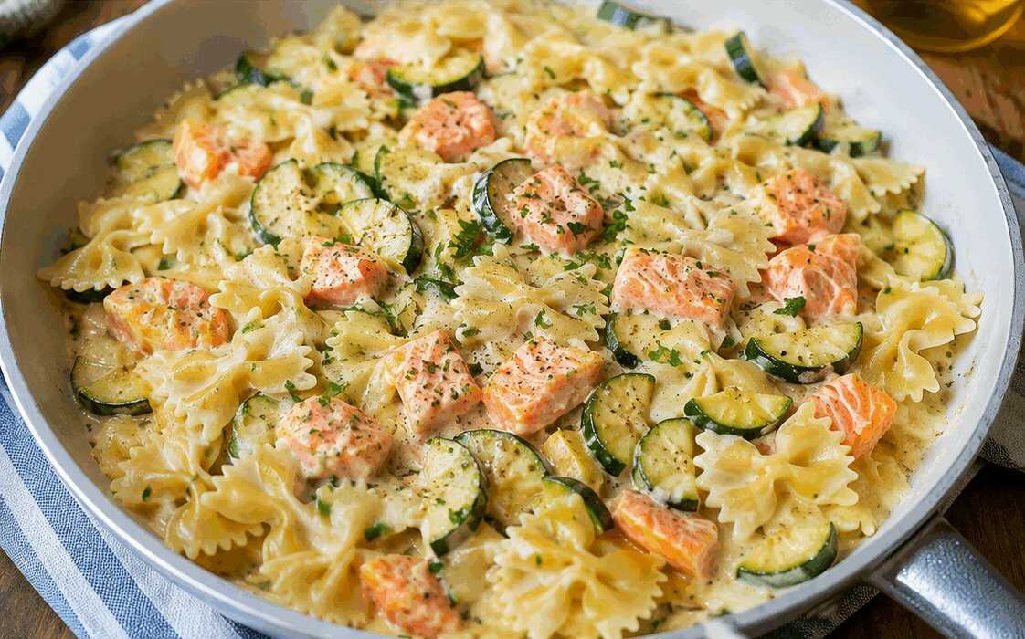 Farfalle con Salmone e Zucchine: la Ricetta Cremosa e Delicata Ideale per Ogni Stagione