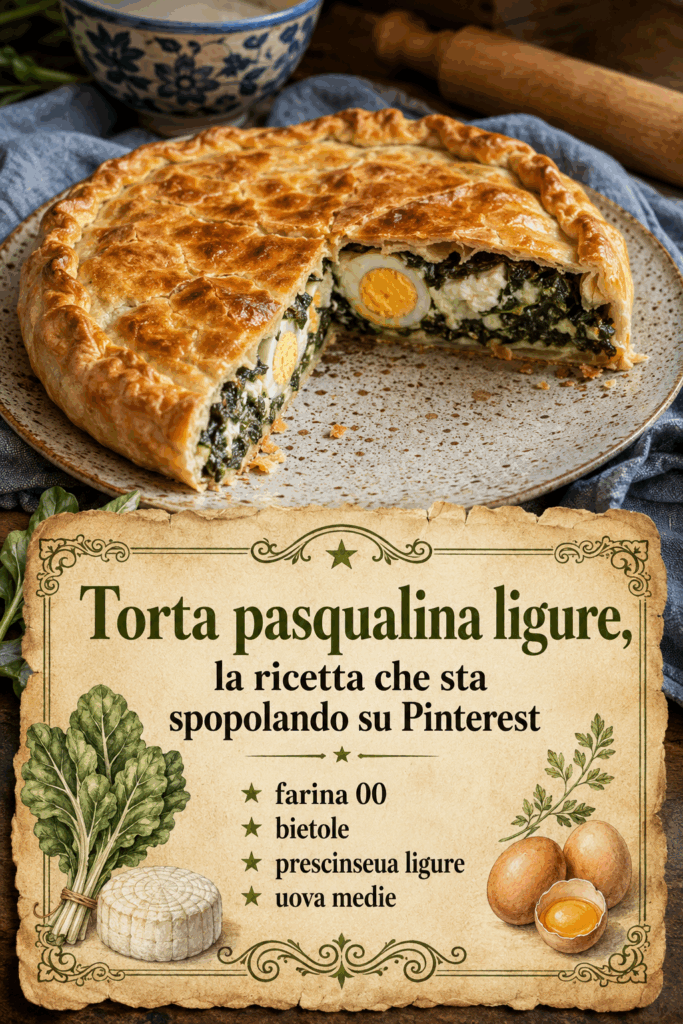 Torta pasqualina ligure, la ricetta che sta spopolando su Pinterest