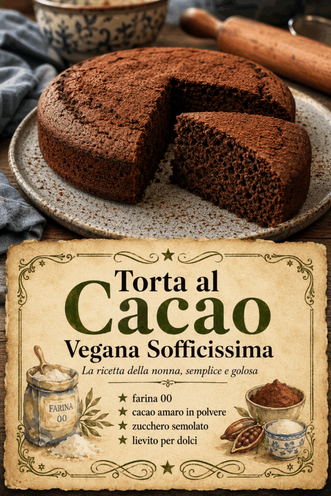 Torta al Cacao Vegana Sofficissima