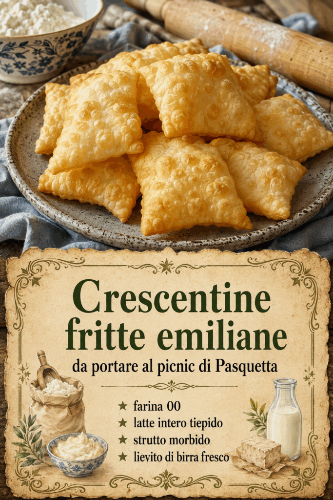 Crescentine fritte emiliane da portare al picnic di Pasquetta