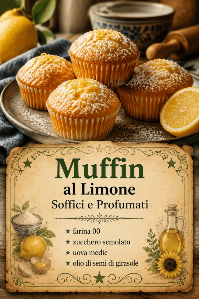 Muffin al Limone Soffici e Profumati