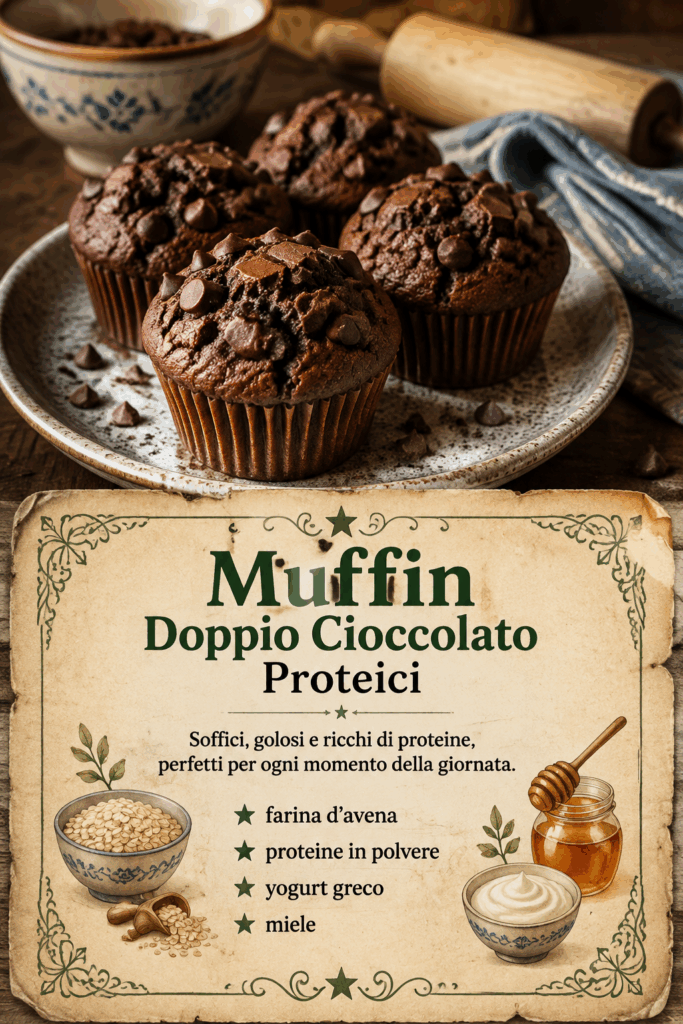 Muffin Doppio Cioccolato Proteici