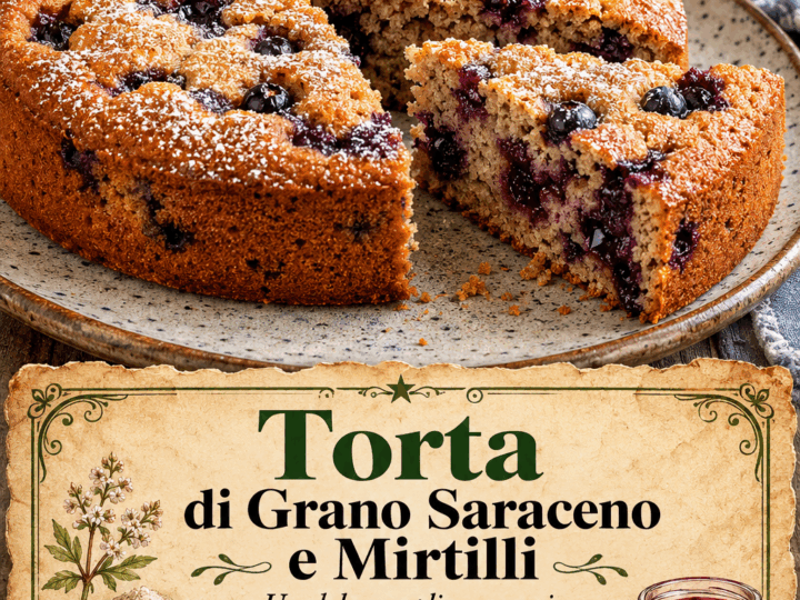 Torta di Grano Saraceno e Mirtilli