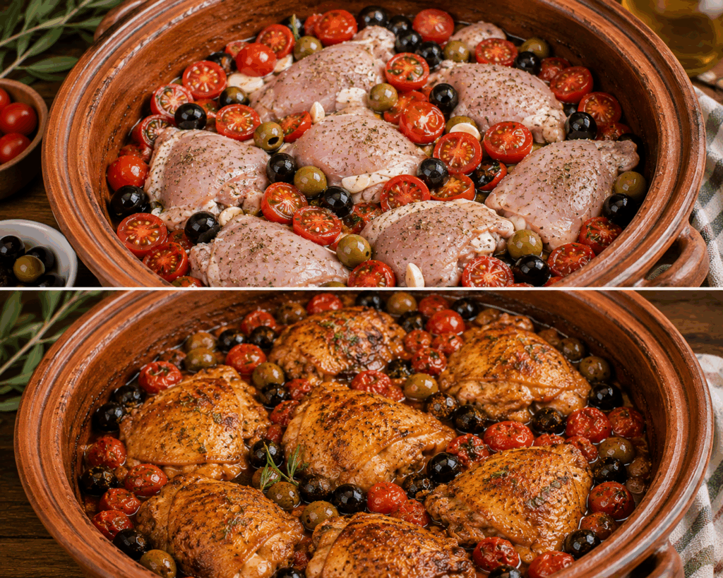 Pollo alla Pignata con Pomodorini e Olive – Puglia