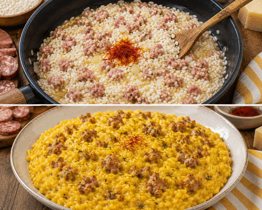 Risotto alla Monzese con Zafferano e Luganega – Lombardia