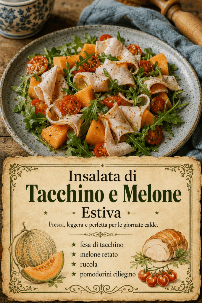 Insalata di Tacchino e Melone Estiva