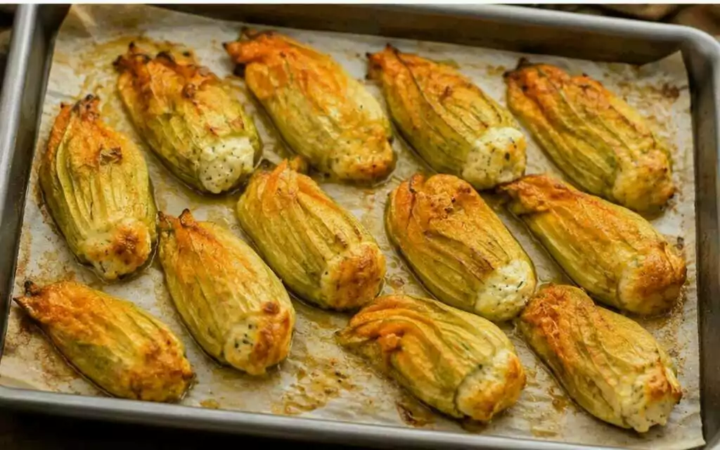 Fiori di zucca ripieni alla romana – Lazio
