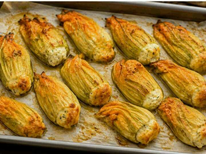 Fiori di zucca ripieni alla romana – Lazio