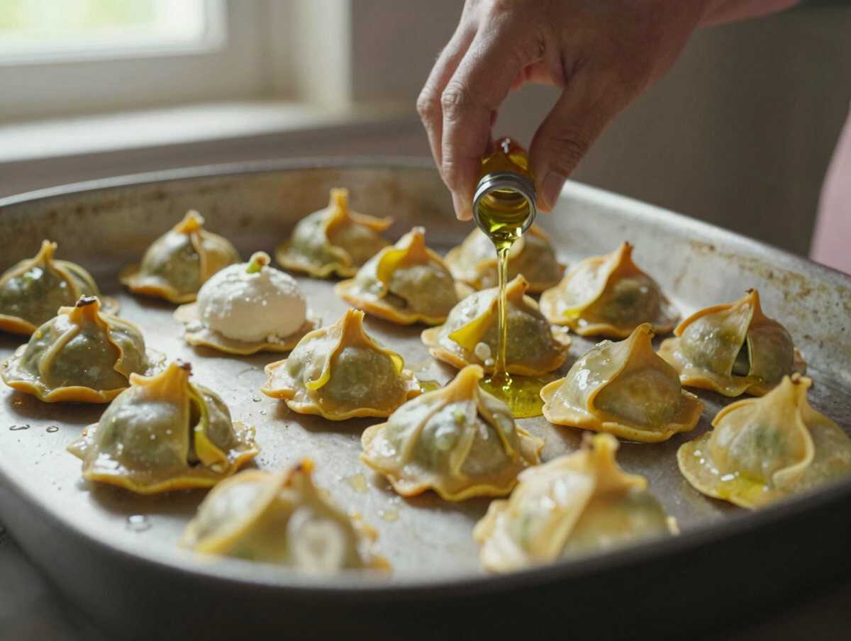 4. Sistemare nella teglia — Fiori di Zucca Ripieni di Ricotta: la Ricetta Delicata e Filante Perfetta come Antipasto Estivo
