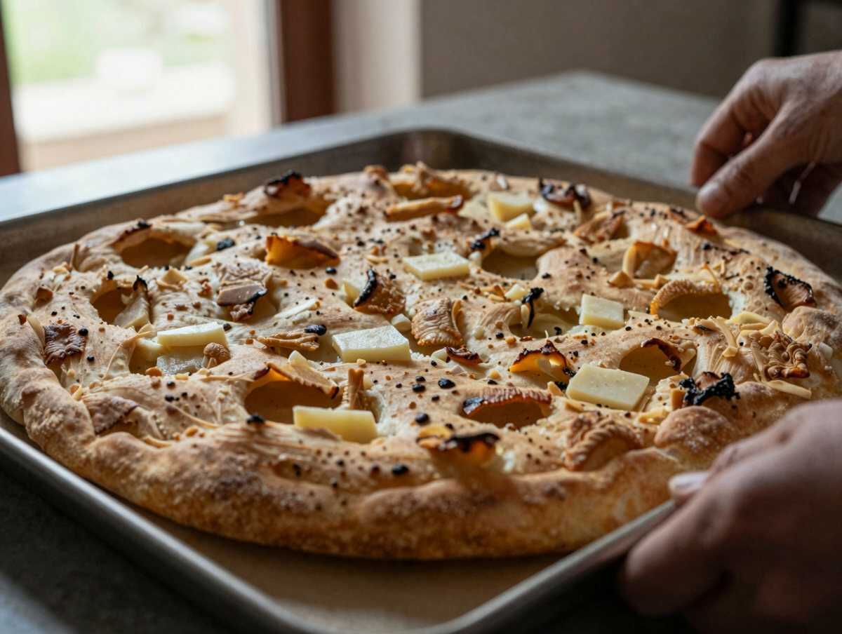 4. Aggiungere il formaggio — Focaccia al Formaggio in Stile Recco: la Ricetta Sottile, Croccante e dal Cuore Filante