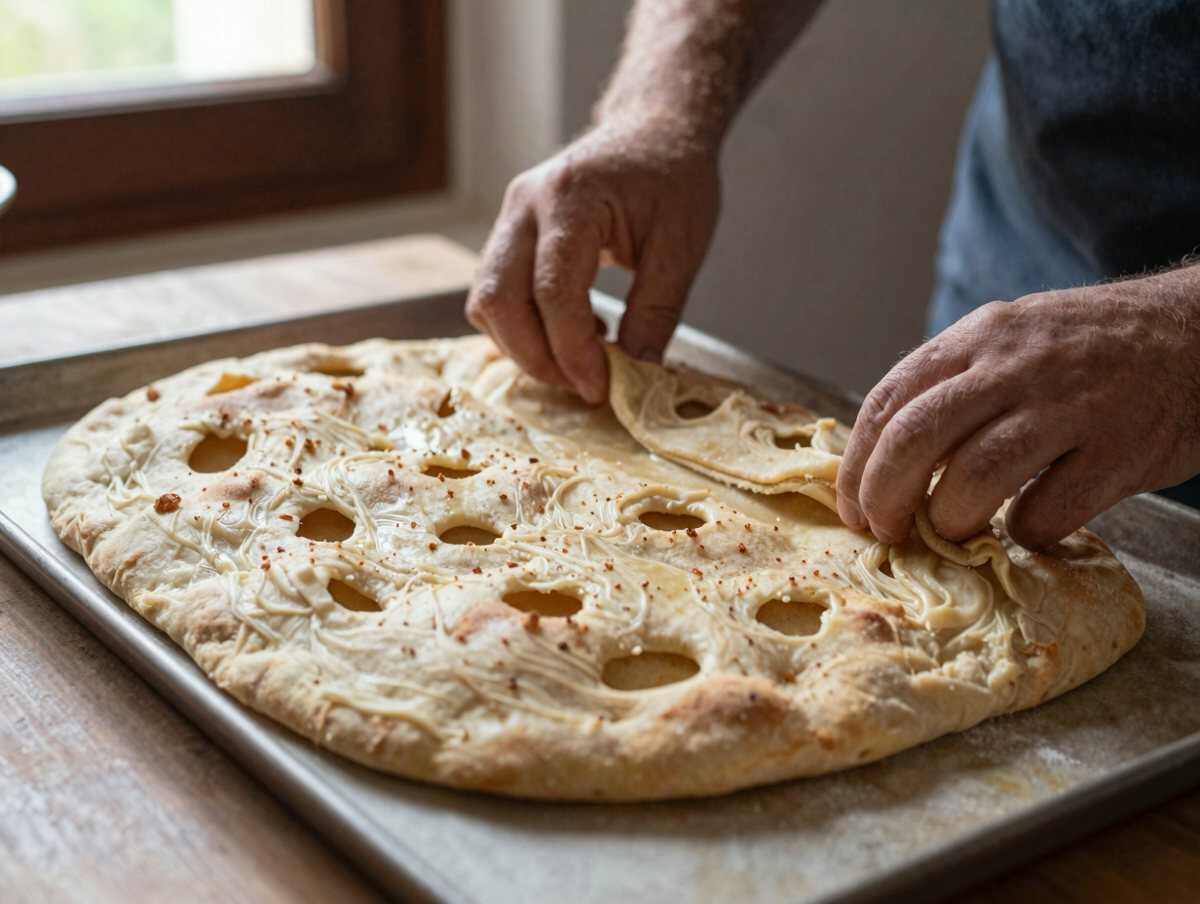 Stendi in teglia — Focaccia barese a quadrotti per l’apericena: quando cuocerla, come tagliarla e portarla in tavola