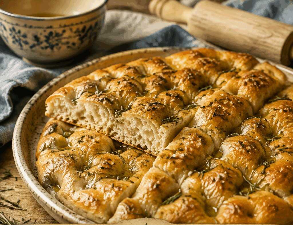Focaccia genovese all’olio che fa fare bella figura senza fatica