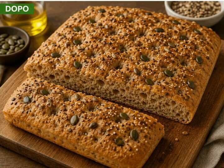 Focaccia Integrale ai Semi Misti: la Ricetta Rustica e Soffice Ideale per Ogni Occasione
