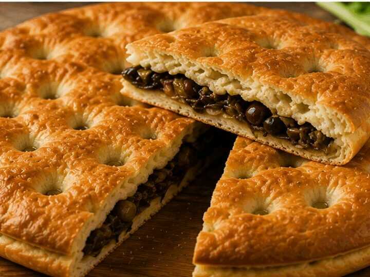 Focaccia Ripiena con Scarola e Olive: la Ricetta Tradizionale Soffice e Ricca di Gusto