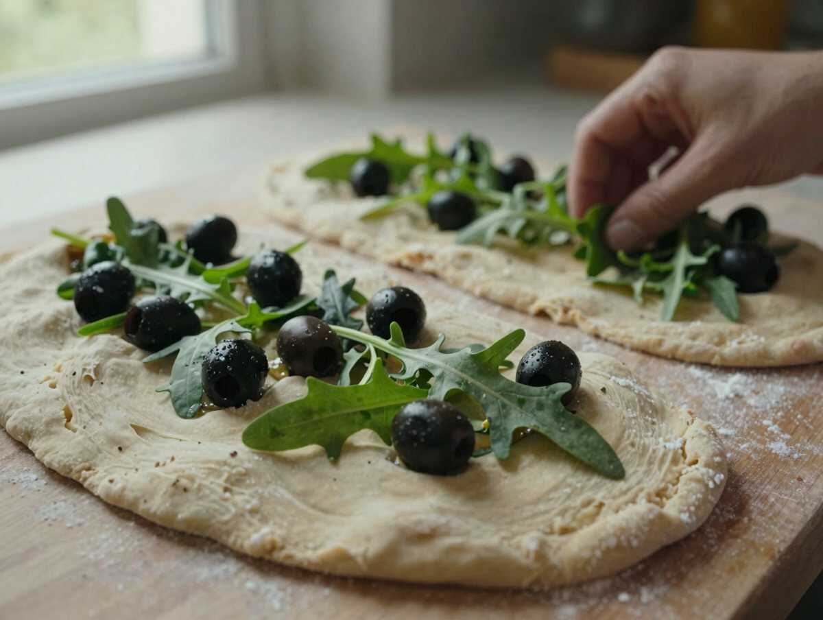 4. Assembla la focaccia — Focaccia Ripiena con Scarola e Olive: la Ricetta Tradizionale Soffice e Ricca di Gusto