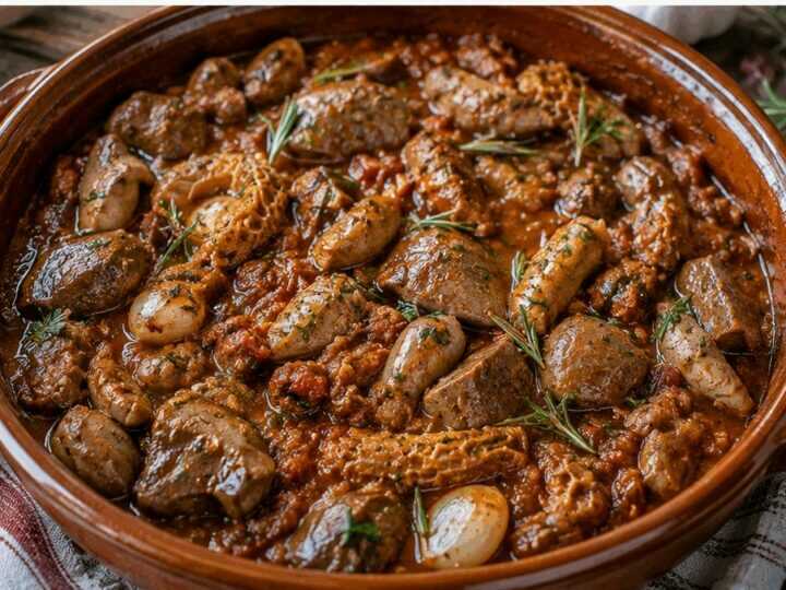 Frattaglie di Agnello alla Sassarese della Sardegna