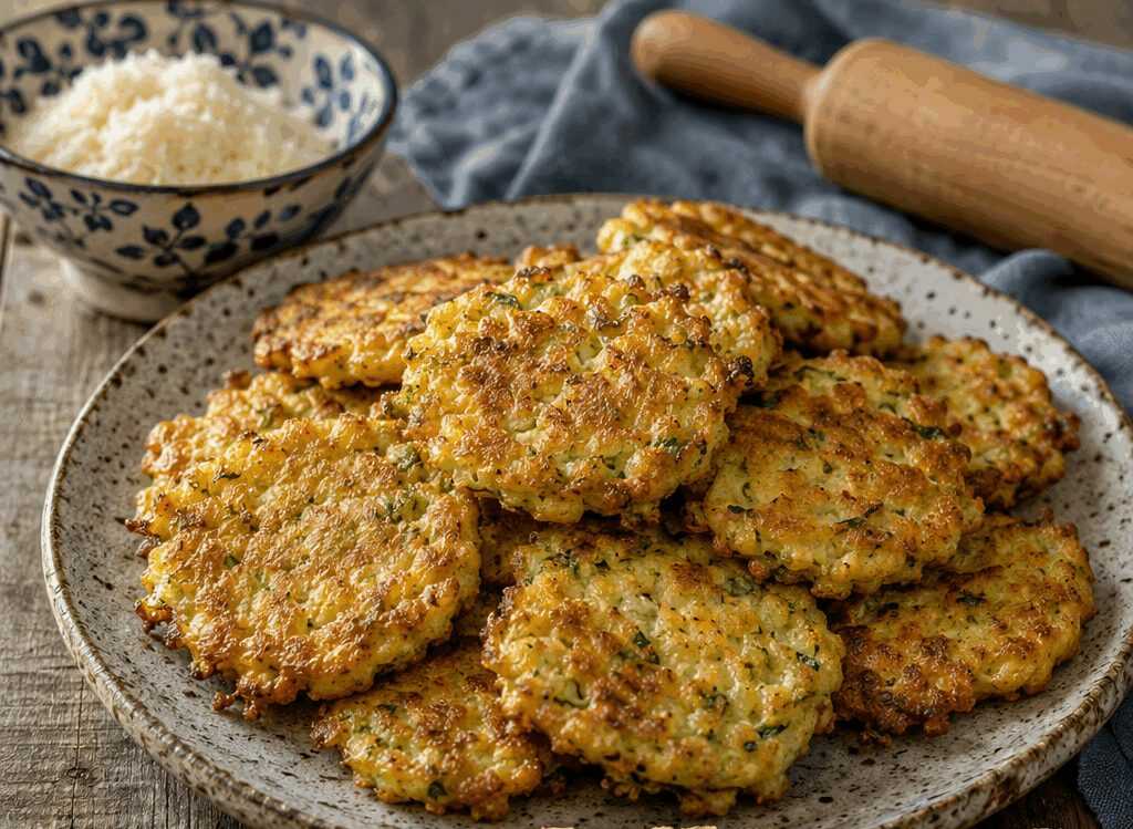 Frittelle di zucchine e parmigiano in versione mini per i bambini, anche al forno