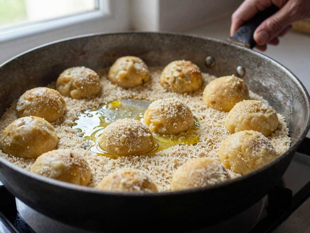 Friggi le frittelle — Frittelle di zucchine e parmigiano alla maniera di una volta: mollica, riposo dell’impasto e padella di ferro