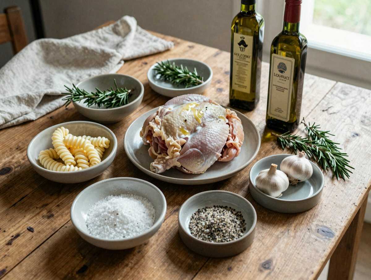 Gli ingredienti per Fusi di Pollo al Forno con Rosmarino