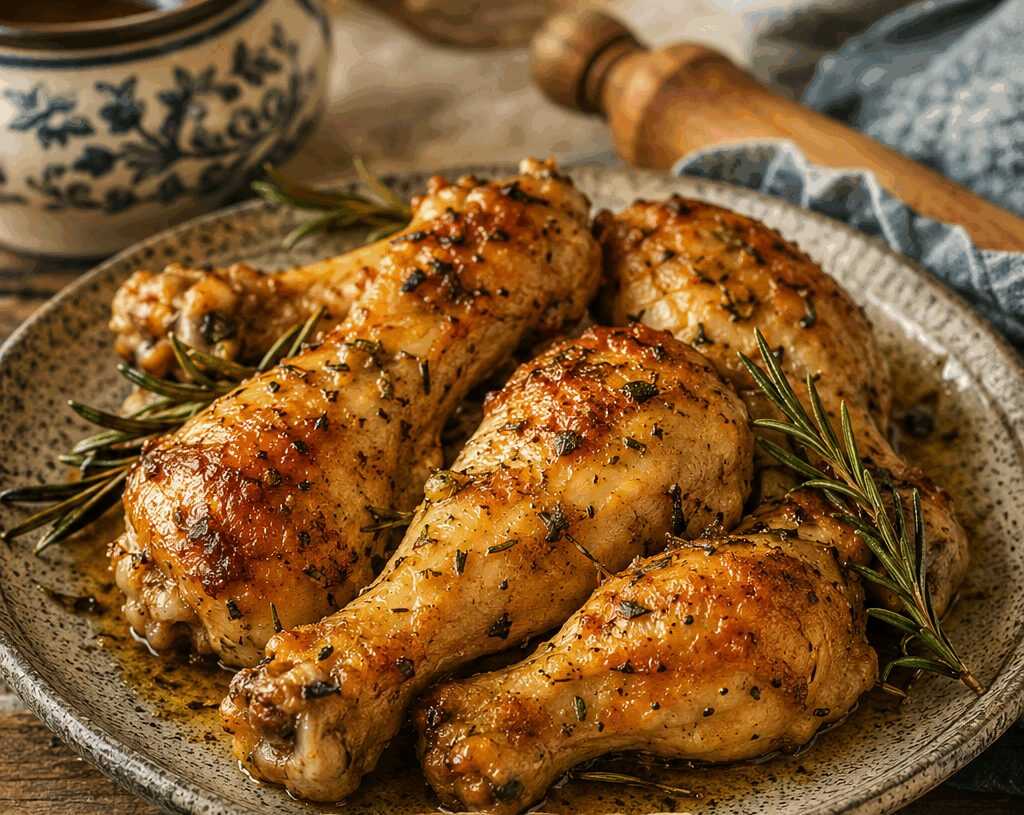 Fusi di Pollo al Forno con Rosmarino