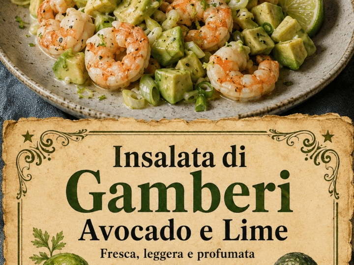 Insalata di Gamberi Avocado e Lime