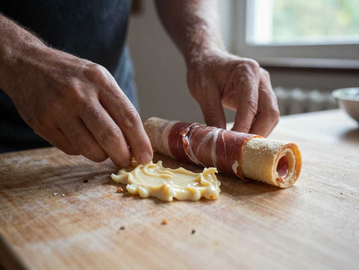Arrotola e fai riposare — Girelle di tramezzini con prosciutto e formaggio spalmabile: come portarle al picnic e tagliarle sul posto