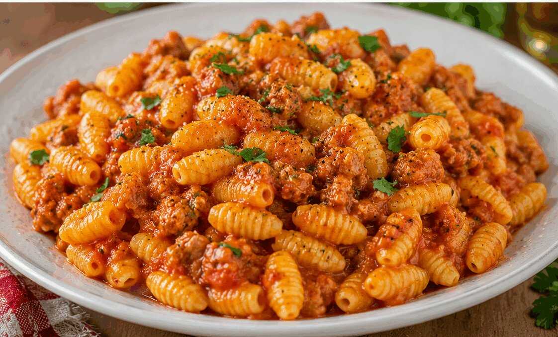 Gnocchetti Sardi con Pomodoro e Salsiccia: la Ricetta Rustica e Saporita Perfetta per Tutta la Famiglia