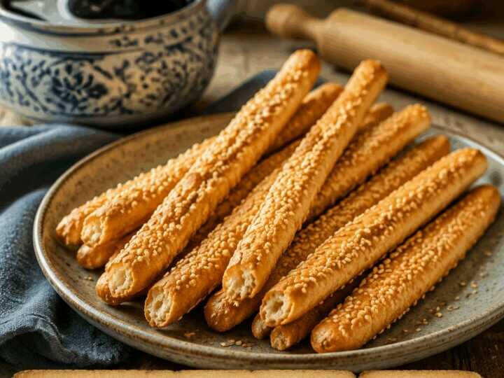 Grissini al sesamo croccanti, il finger food che svuota il vassoio in un lampo