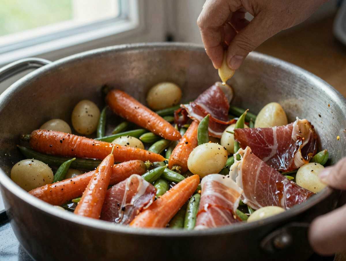 4. Unire gli ingredienti — Insalata Capricciosa Fatta in Casa: la Ricetta Cremosa e Gustosa della Tradizione Italiana
