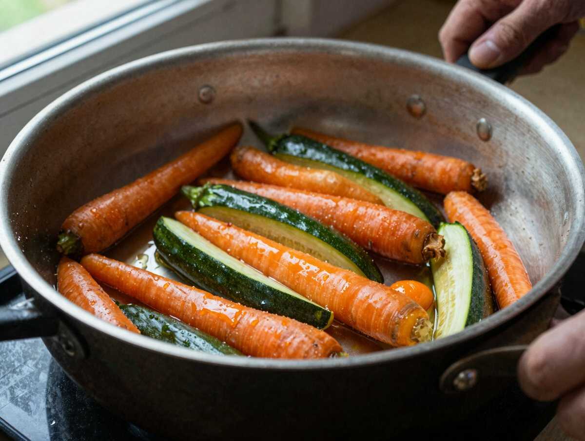 Saltare le verdure più dure — Insalata di Cereali con Verdure Croccanti