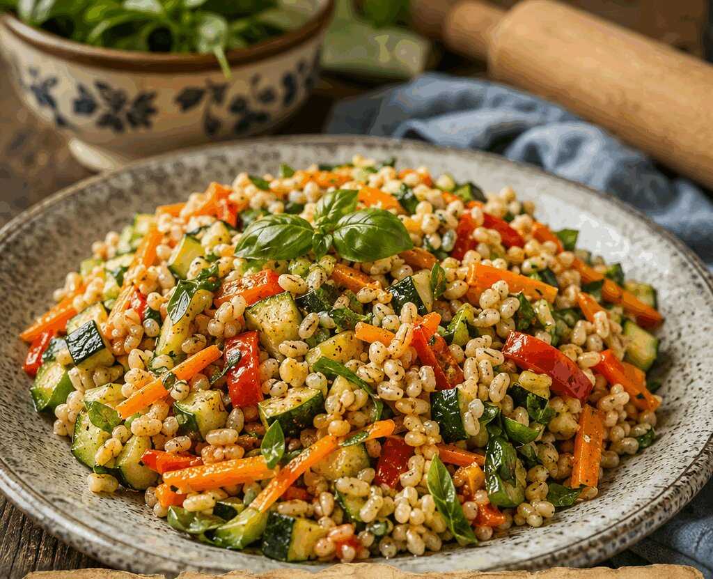 Insalata di Cereali con Verdure Croccanti