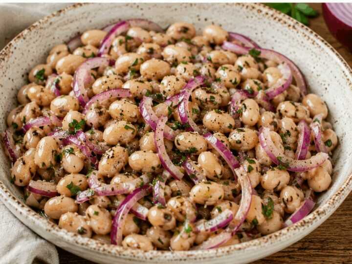 Insalata di Fagioli Zolfini con Cipolla Rossa – Toscana