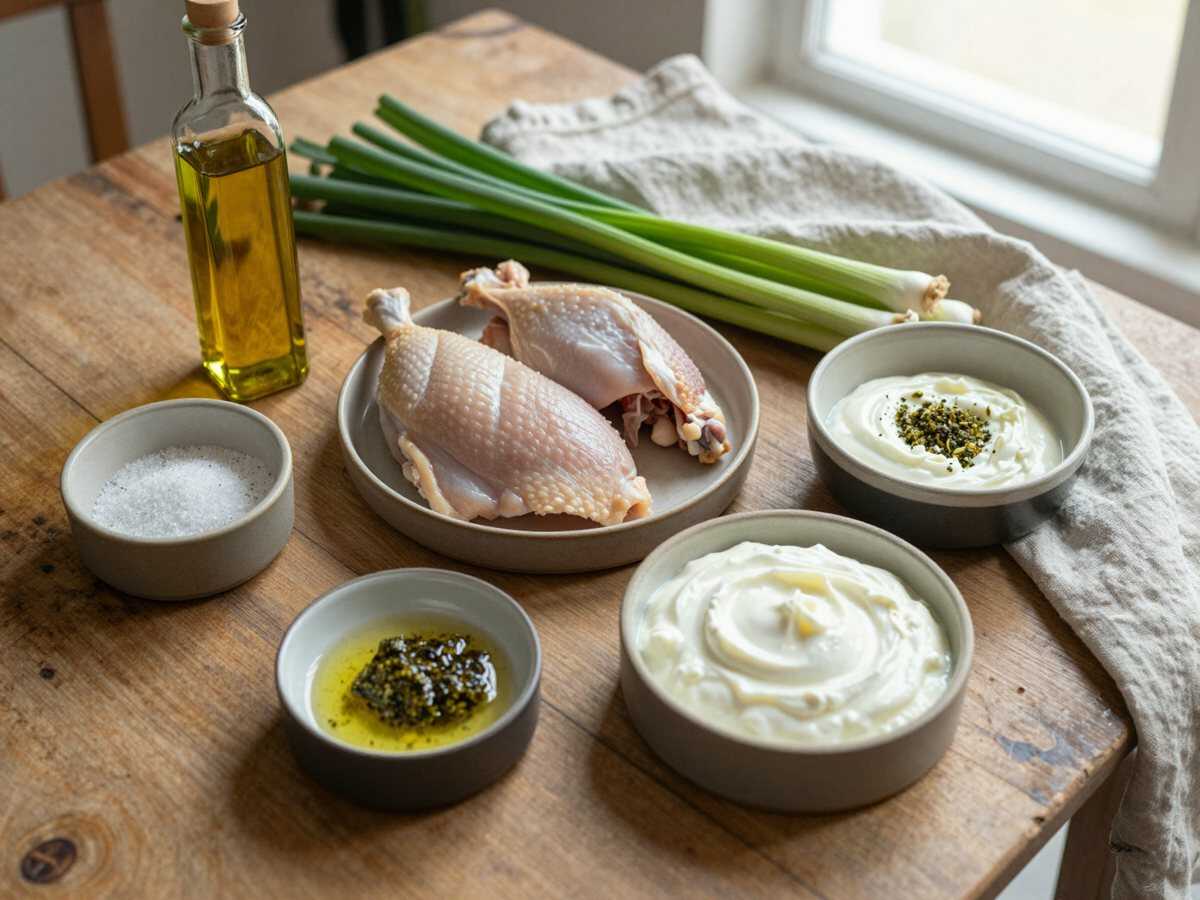 Gli ingredienti per Insalata di Pollo e Sedano con Yogurt Greco